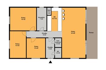 Pronájem domu 105 m², Všechlapy