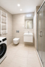 koupelna - Pronájem bytu 1+kk v osobním vlastnictví 39 m², Praha 9 - Vysočany