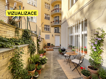 Dvůr - Vršovické náměstí - Prodej bytu 1+1 v osobním vlastnictví 42 m², Praha 10 - Vršovice