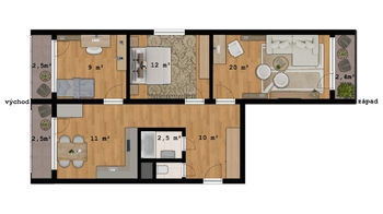 Prodej bytu 3+1 v osobním vlastnictví 80 m², Hradec Králové