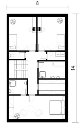 Půdorys 4+KK - Prodej pozemku 546 m², Rakvice