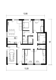 Půdorys 5+KK - Prodej pozemku 546 m², Rakvice