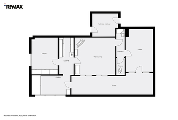 plánek dispozice chaty - Prodej chaty / chalupy 80 m², Žlutice