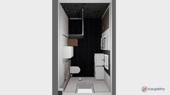 koupelna - Pronájem domu 50 m², Srubec