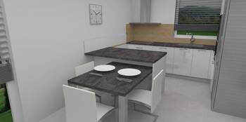 kuchyně návrh - Pronájem domu 50 m², Srubec