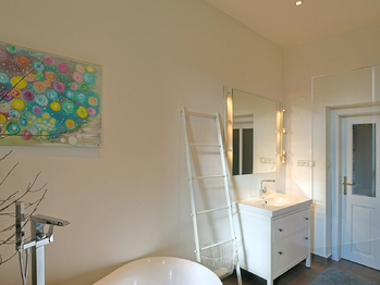 Koupelna - Prodej bytu 3+1 v osobním vlastnictví 115 m², České Budějovice