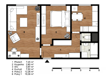Prodej bytu 2+1 v družstevním vlastnictví 50 m², Ostrava