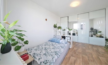 na podlaze PVC - Prodej bytu 1+1 v osobním vlastnictví 32 m², Praha 9 - Letňany