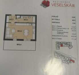 Pronájem bytu 1+kk v osobním vlastnictví 44 m², Praha 9 - Letňany