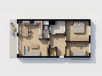 Prodej bytu 3+kk v osobním vlastnictví 64 m², Bystřice