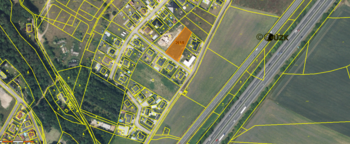 pohled z ptačí perspektivy - Prodej pozemku 1397 m², Písková Lhota 