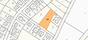 pohled na pozemek - Prodej pozemku 1397 m², Písková Lhota