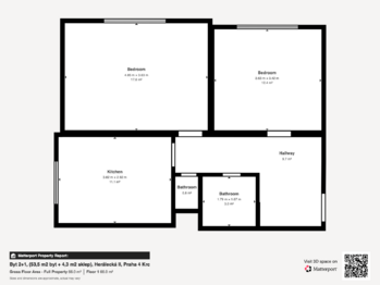 Prodej bytu 2+1 v osobním vlastnictví 52 m², Praha 4 - Krč
