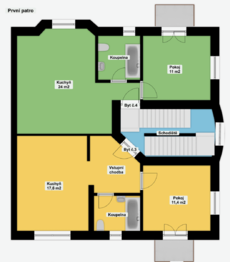 Pronájem bytu 2+kk v osobním vlastnictví 40 m², Praha 5 - Smíchov