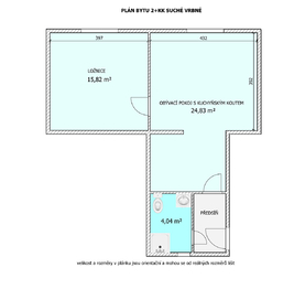 Pronájem bytu 2+kk v osobním vlastnictví 54 m², České Budějovice