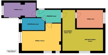 Prodej bytu 4+kk v osobním vlastnictví 66 m², Praha 4 - Nusle