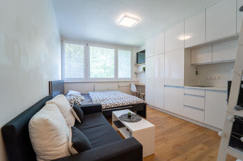 Pokoj s úložnými prostory a místem na vaření - Pronájem bytu 1+kk v osobním vlastnictví 21 m², Kolín 