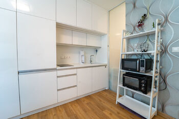 Pokoj s úložnými prostory a místem na vaření - Pronájem bytu 1+kk v osobním vlastnictví 21 m², Kolín