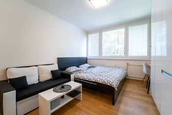 Pokoj s úložnými prostory a místem na vaření - Pronájem bytu 1+kk v osobním vlastnictví 21 m², Kolín