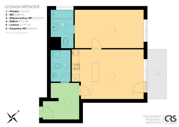 Pronájem bytu 2+kk v osobním vlastnictví 56 m², Praha 5 - Stodůlky