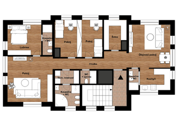 Pronájem bytu 5+kk v osobním vlastnictví 136 m², Praha 4 - Krč