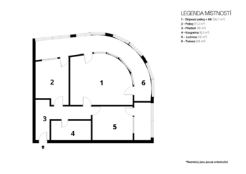 Prodej bytu 3+kk v osobním vlastnictví 69 m², Praha 5 - Košíře