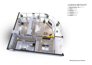 Prodej bytu 3+kk v osobním vlastnictví 69 m², Praha 5 - Košíře