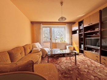 Obývací pokoj - Prodej bytu 3+1 v družstevním vlastnictví 89 m², Hulín