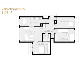 Prodej bytu 4+1 v osobním vlastnictví 82 m², Praha 8 - Bohnice