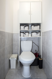WC - Pronájem bytu 1+kk v osobním vlastnictví 34 m², Chotětov