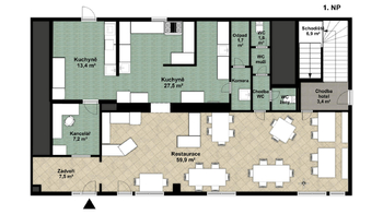 Prodej ubytovacího zařízení 435 m², Hřensko