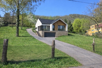 vizualizace domu na pozemku - Prodej pozemku 1334 m², Ústí nad Labem