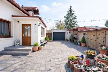Vizualizace dokončení dvorku - Prodej domu 78 m², Bříza