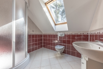 koupelna se sprchovým boxem 2. NP - Prodej domu 175 m², Lhota