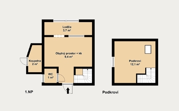 Prodej chaty / chalupy 28 m², Hradčany