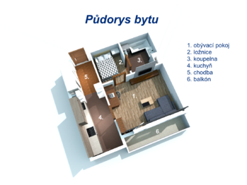 Prodej bytu 2+1 v osobním vlastnictví 44 m², Brno