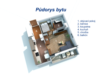 Prodej bytu 2+1 v osobním vlastnictví 43 m², Brno