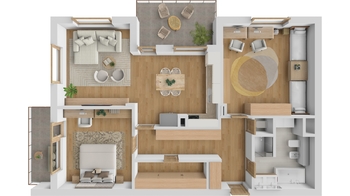 Půdorys - Prodej bytu 3+kk v osobním vlastnictví 94 m², Břeclav