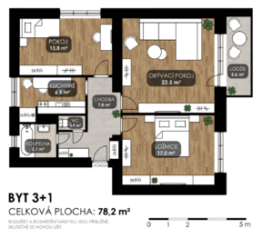 Prodej bytu 3+1 v osobním vlastnictví 72 m², Frýdlant nad Ostravicí