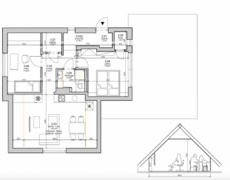 Prodej bytu 3+kk v osobním vlastnictví 61 m², Řevnice