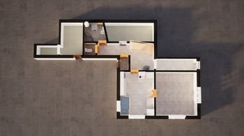 1NP - nákres půdorysu - Prodej domu 107 m², Libštát