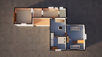 2NP - nákres půdorysu - Prodej domu 107 m², Libštát