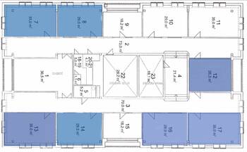 Volné místnosti ve 4. NP - Pronájem kancelářských prostor 25 m², Žatec