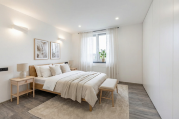 Vizualizace Ložnice - Prodej bytu 3+kk v osobním vlastnictví 62 m², Netolice