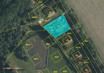 katastrální mapa - Prodej chaty / chalupy 52 m², Borovnice