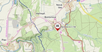 umístění - Prodej chaty / chalupy 52 m², Borovnice