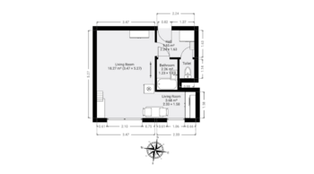 Pronájem bytu 1+kk v osobním vlastnictví 30 m², Praha 8 - Troja