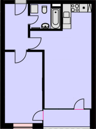 Pronájem bytu 2+kk v osobním vlastnictví 49 m², Kolín