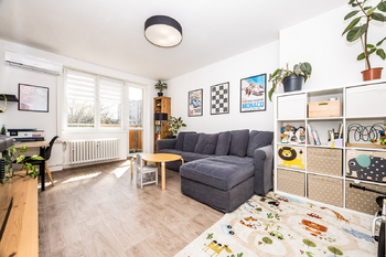 Obývací pokoj - Prodej bytu 2+1 v družstevním vlastnictví 50 m², Teplice