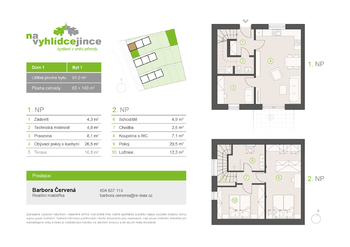 Prodej bytu 4+kk v osobním vlastnictví 90 m², Jince